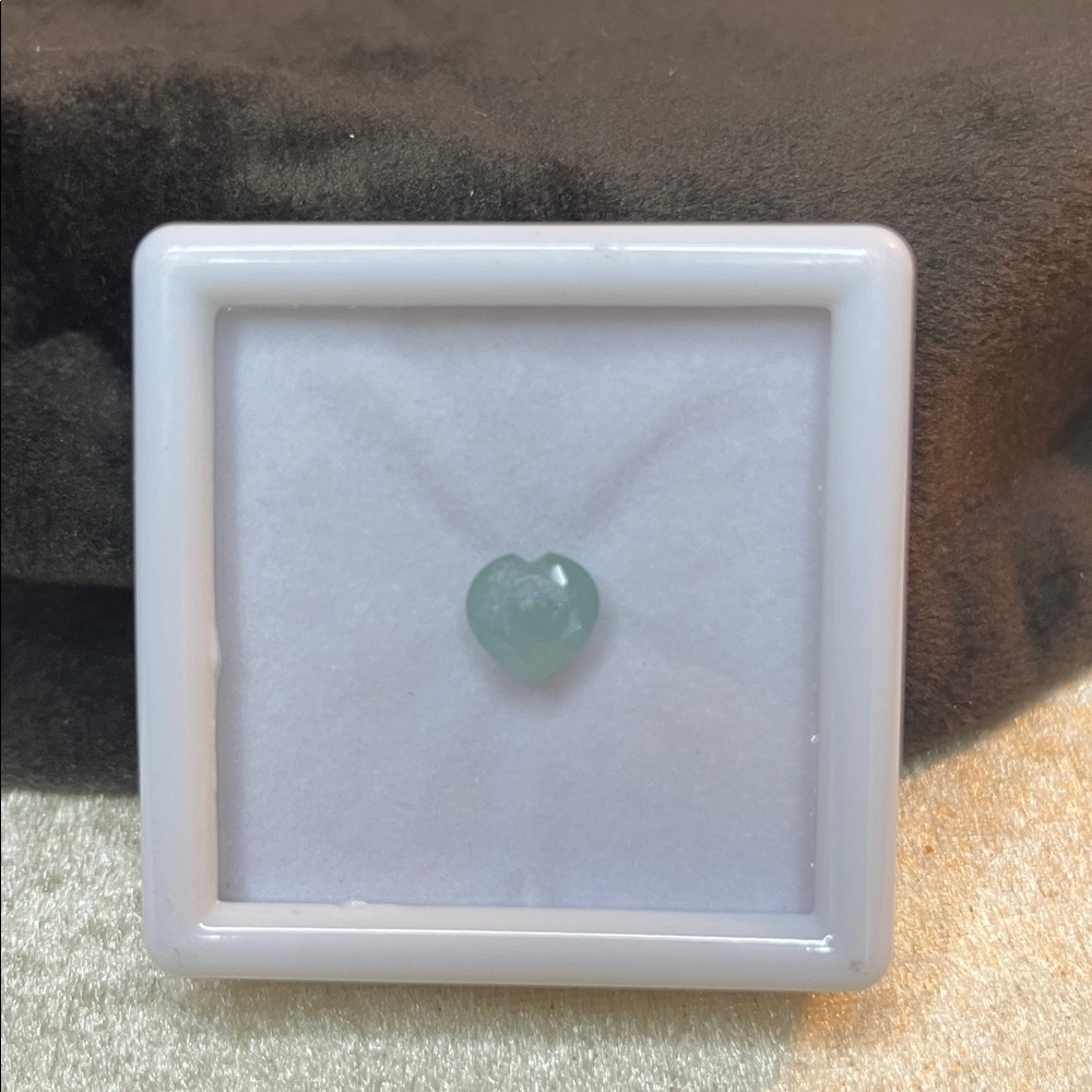 Soft Milky Aquamarine Heart Loose Gemstone 2.35cts